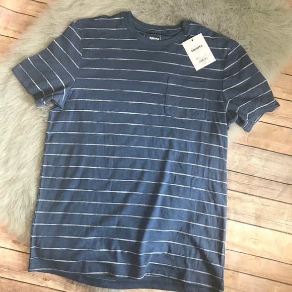 Sonoma Other - Sonoma NEW NWT Ensign Blue Knit Tee Mens M Pocket